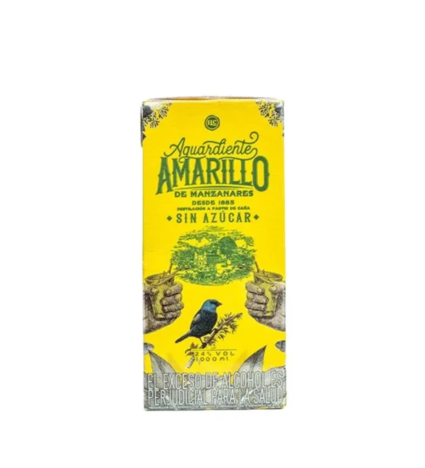 Aguardiente Amarillo de Manzanares Tetra - 1L Aguardiente Amarillo de Manzanares Tetra - 1L