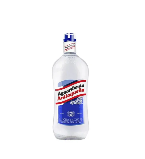 Aguardiente Antioqueño Tapa Azul Litro Vidrio - 1L Aguardiente Antioqueño Tapa Azul Litro Vidrio - 1L