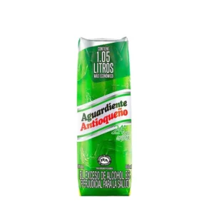 Aguardiente Antioqueño Tapa Verde Tetrapack Litro – 1050ml Aguardiente Antioqueño Tapa Verde Tetrapack Litro – 1050ml