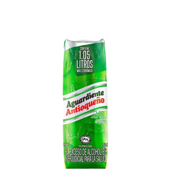 Aguardiente Antioqueño Tapa Verde Tetrapack Litro – 1050ml Aguardiente Antioqueño Tapa Verde Tetrapack Litro – 1050ml